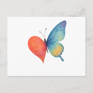Heart's aflutter  postcard