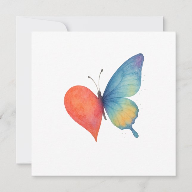 Heart's aflutter  thank you card (Front)