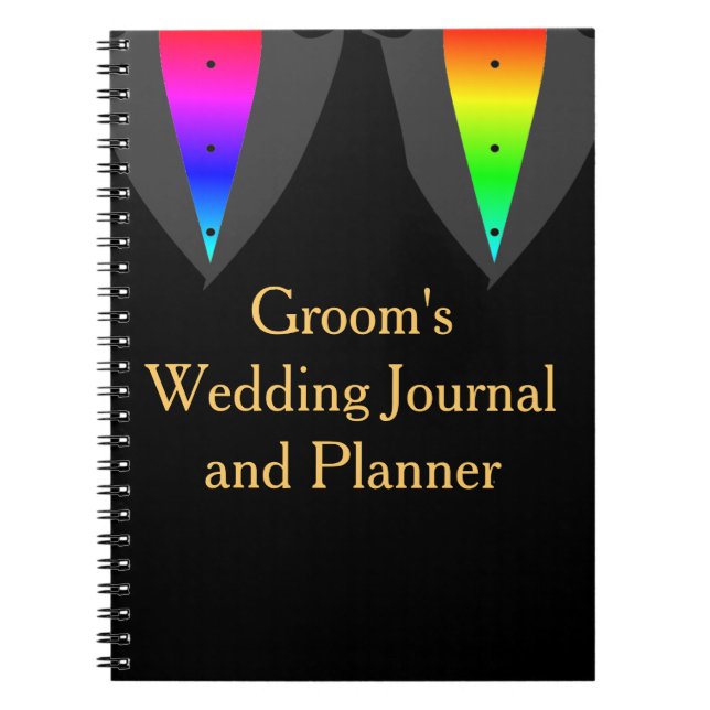 Hearts Aglow with Pride Gay Groom's Journal (Front)