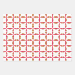 Hearts Aligned Wrapping Paper Sheet