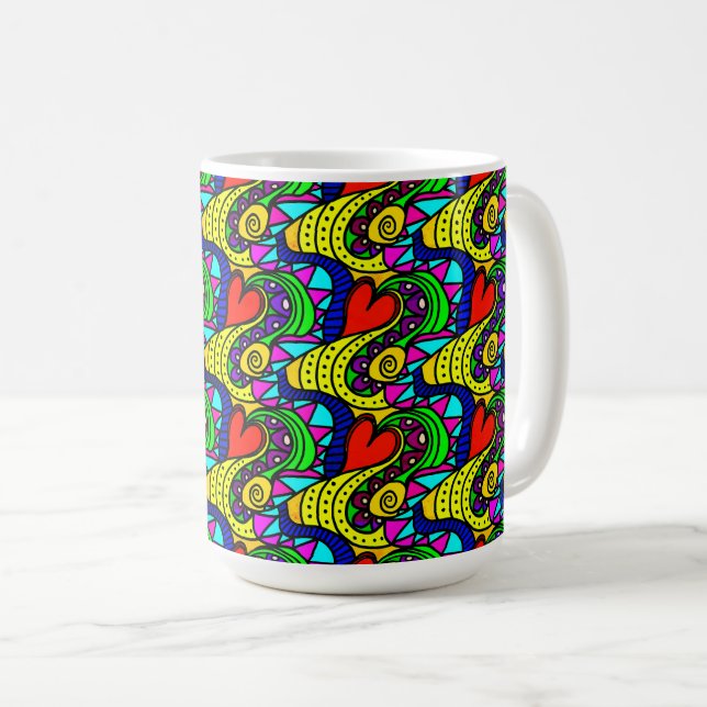 Hearts Alive Coffee Mug (Front Right)