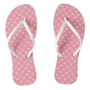 Hearts All Over Flip Flops