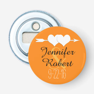 Hearts and Arrow Wedding Bottle Opener