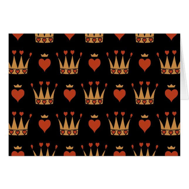 Hearts and Crowns Motif (Front Horizontal)