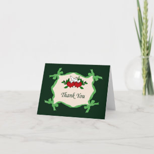 Hearts And Dove Thank You Card