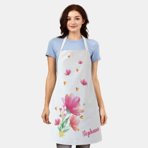 Hearts and Flowers Apron