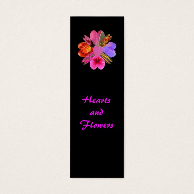 Hearts and Flowers, Bookmark (Front)