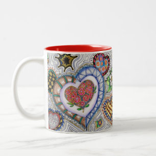 Hearts and Flowers Mug