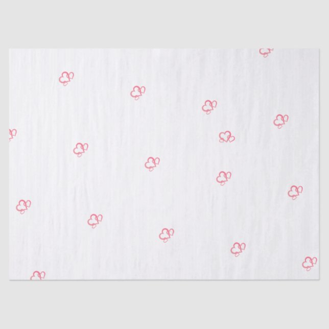 Hearts and Love Tissue Paper (Front)