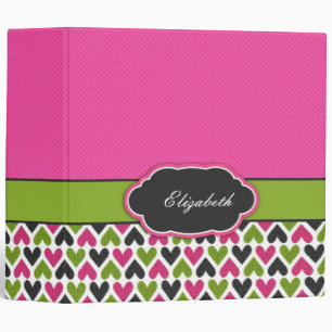 Hearts and Polka Dots Binder