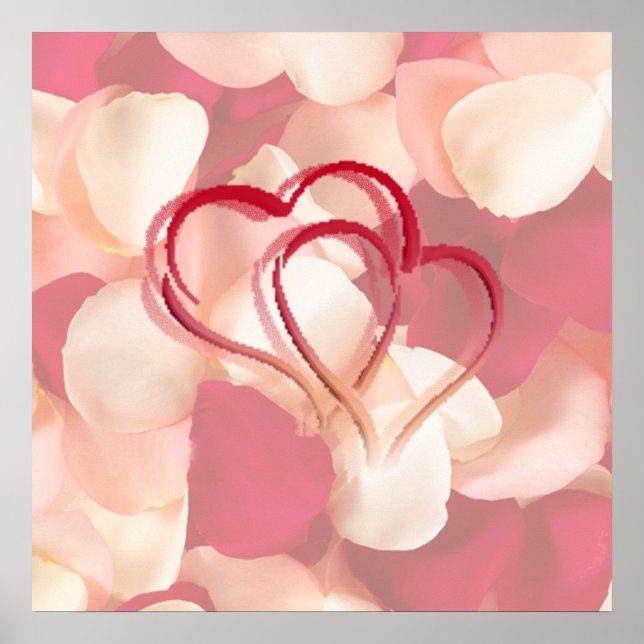 hearts and rose petals AUTOGRAPH POSTER (Front)