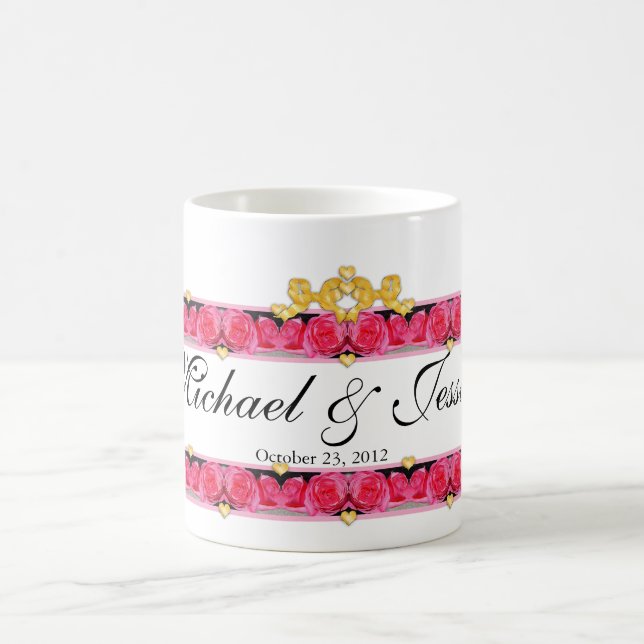 Hearts and Roses Coffee Mug (Center)