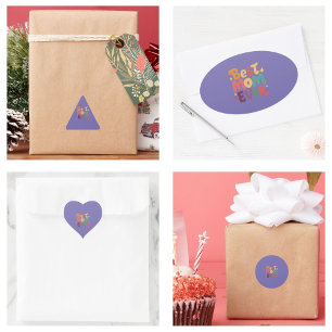 Hearts and Stars Best Mom Ever Classic Round Sticker