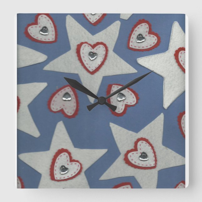 Hearts and Stars Clock (Front)