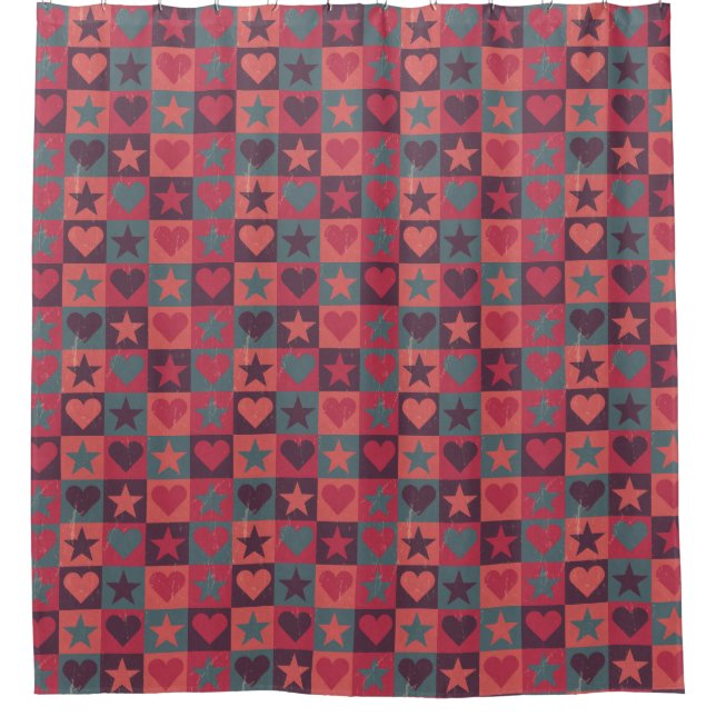 Hearts And Stars Pattern Pink (Front)