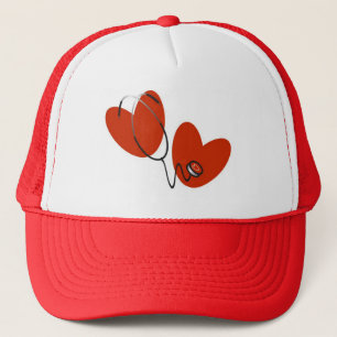 Hearts and Stethoscope T-shirts and Gifts Trucker Hat