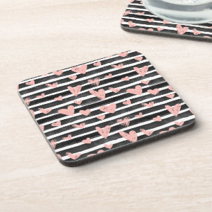 Hearts and Stripes  Coaster