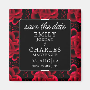 Hearts Aplenty Elegant Wedding Magnet