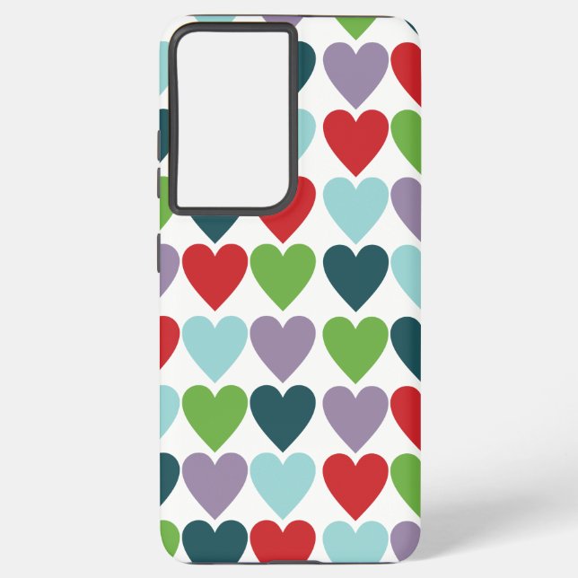 Hearts are given samsung galaxy s21+ case (Back)