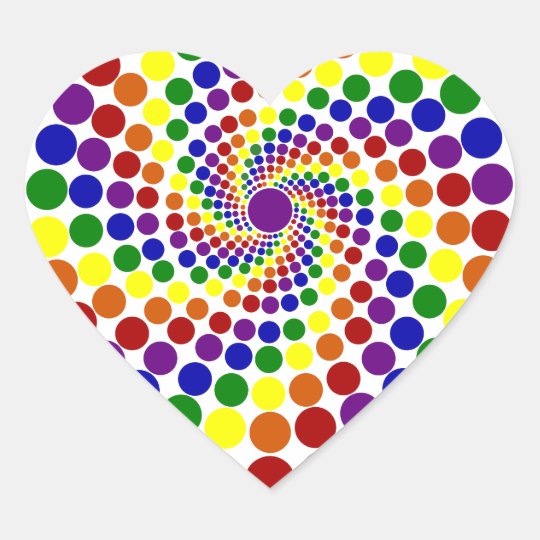 Hearts Awhirl Sticker