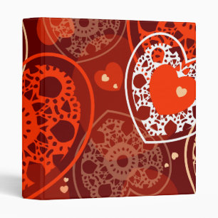 Hearts background, binder