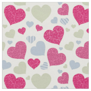Hearts Background Fabric