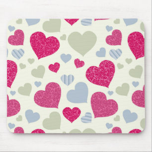 Hearts Background Mouse Pad