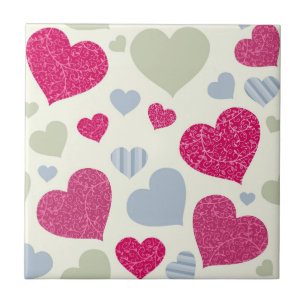 Hearts Background Tile
