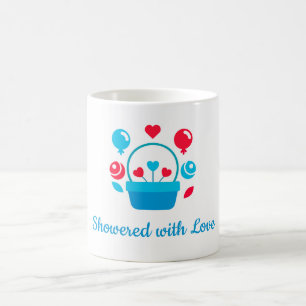 Hearts, Balloons and heart basket  Coffee Mug