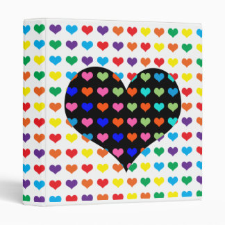 Hearts Binder White