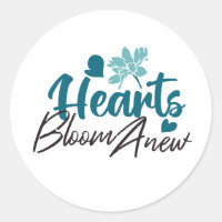 Hearts Bloom Anew - Inspirational Floral Quote