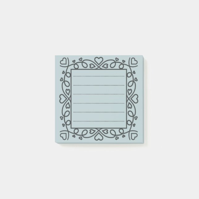 Hearts Border Post-it Notes (Front)