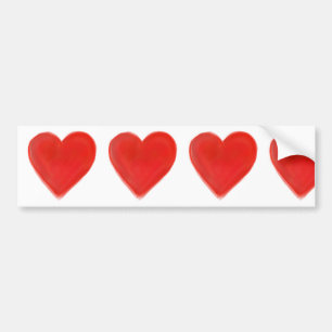 HEARTS BUMPER STICKER