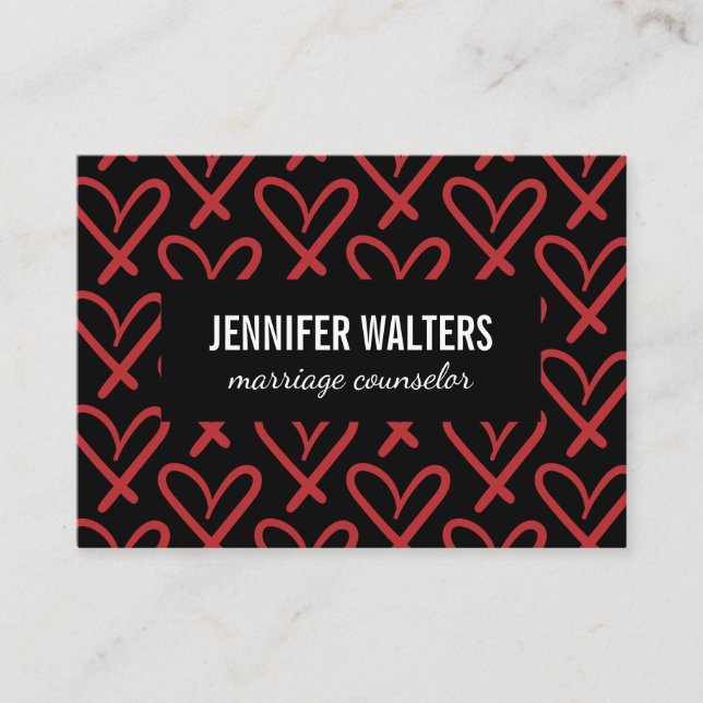 Hearts Business Card (Front)