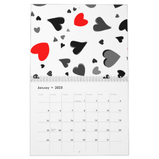 Hearts Calendar