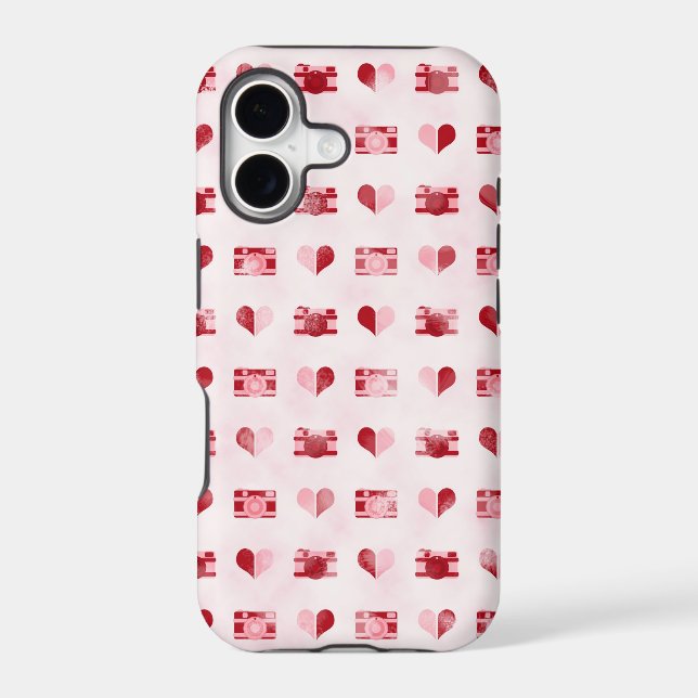 "Hearts & Cameras" iPhone 5/5S Case (Back)