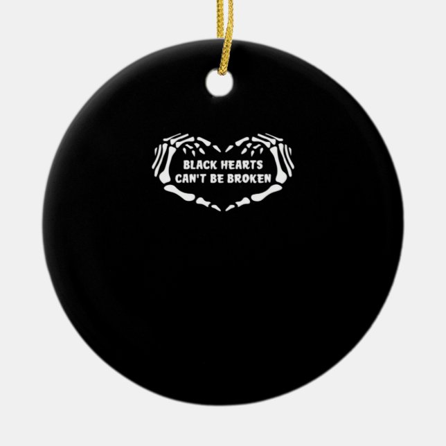 Hearts Can't Classic Ceramic Ornament (Front)