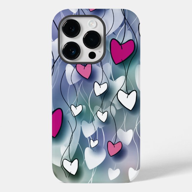 Hearts Case-Mate iPhone Case (Back)
