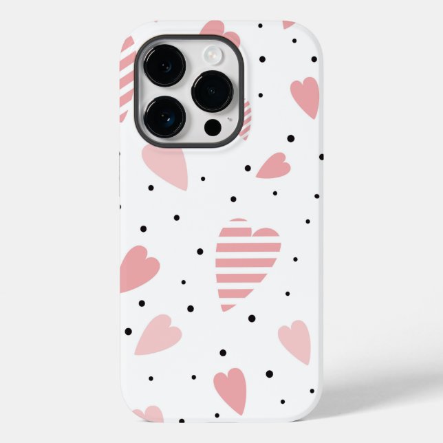 Hearts Case-Mate iPhone Case (Back)