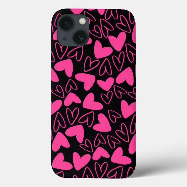 Hearts Case-Mate iPhone Case (Back)