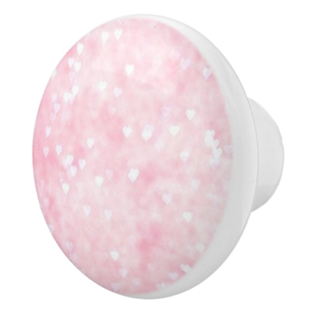 Hearts Ceramic Knob (Right)