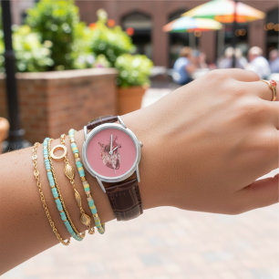 Hearts Clock Watch
