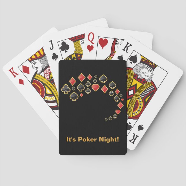 Hearts, Clubs, Diamonds and Spades Design Bicycle  Playing Cards (Back)
