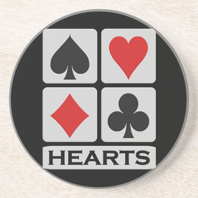 Hearts coaster (Front)
