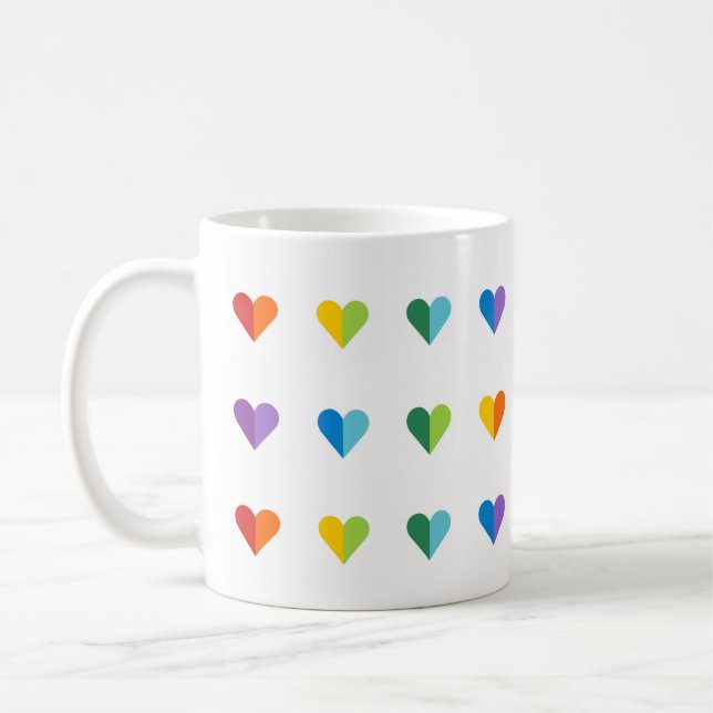 Hearts Coffee Mug (Left)