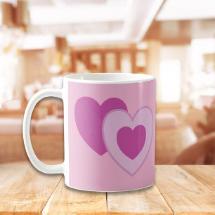 Hearts coffee mug