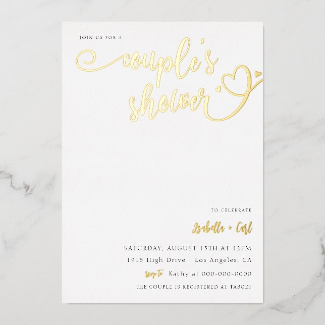 Hearts Couple's Shower (Front)