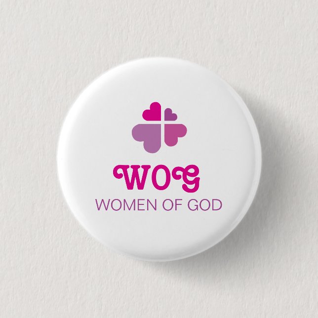Hearts Cross 1 Inch Round Button (Front)