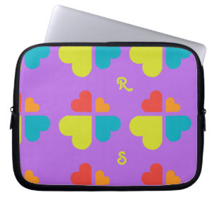 Hearts Cross Laptop Sleeve