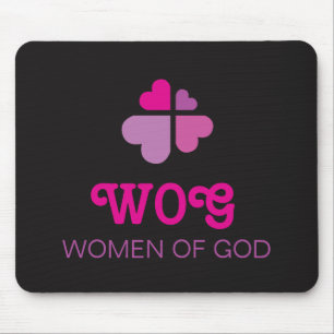 Hearts Cross Mouse Pad